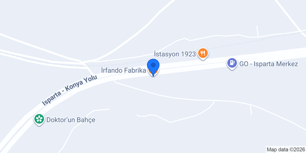 İrfando Fabrika konumu