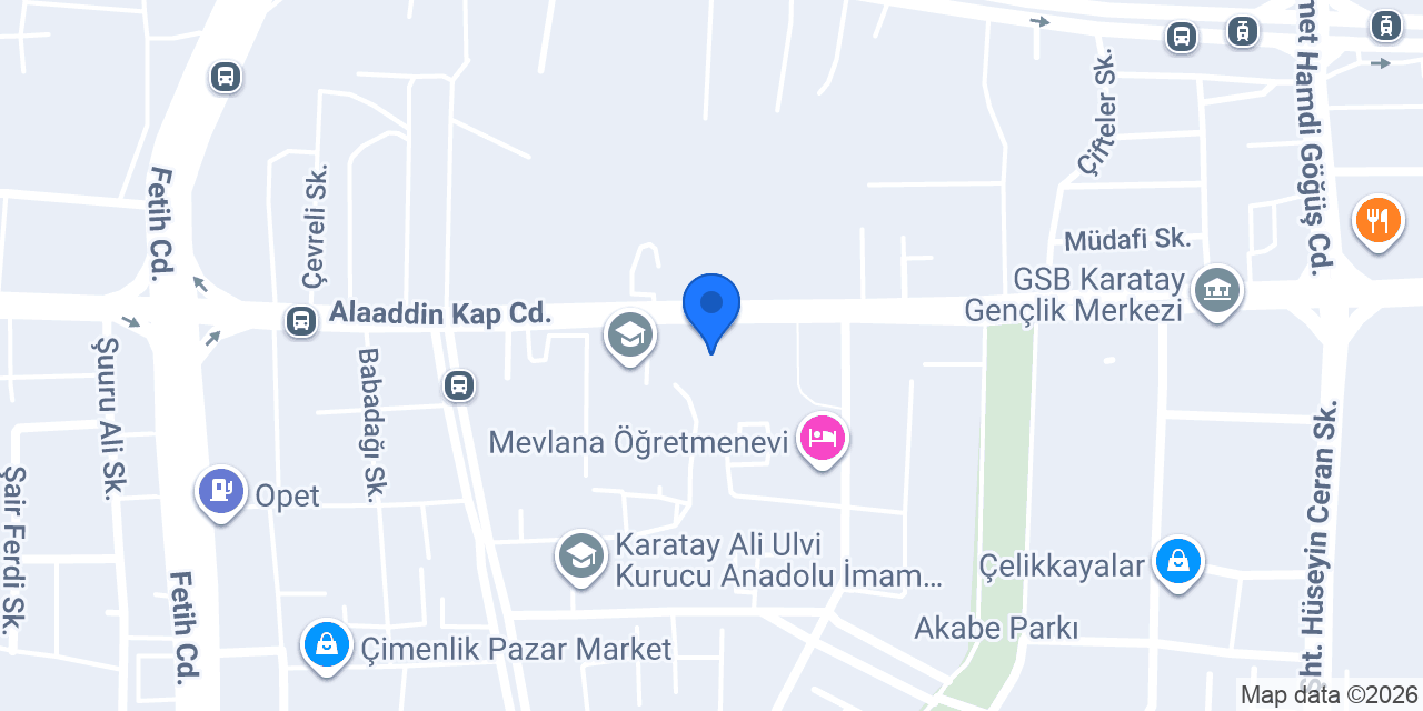 Prof. Dr. Fuat Sezgin Ortaokulu konumu