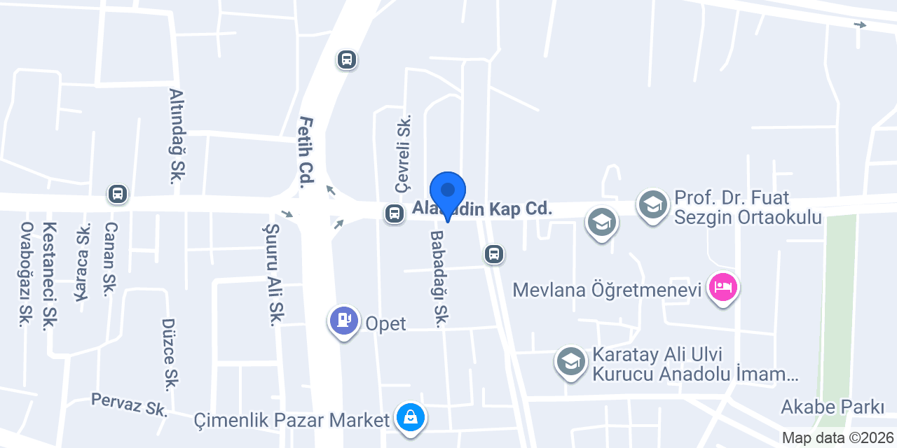 Florya Meram Cam Balkon Sistemleri konumu