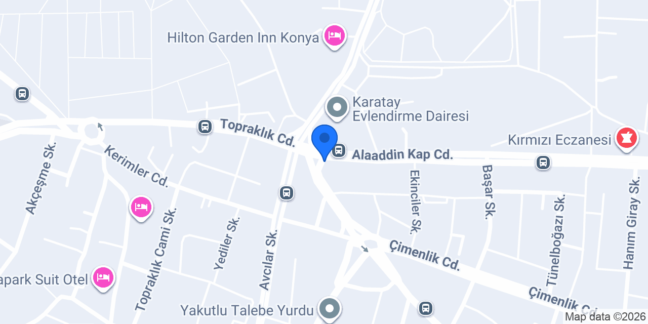 Konya Hakimevi konumu