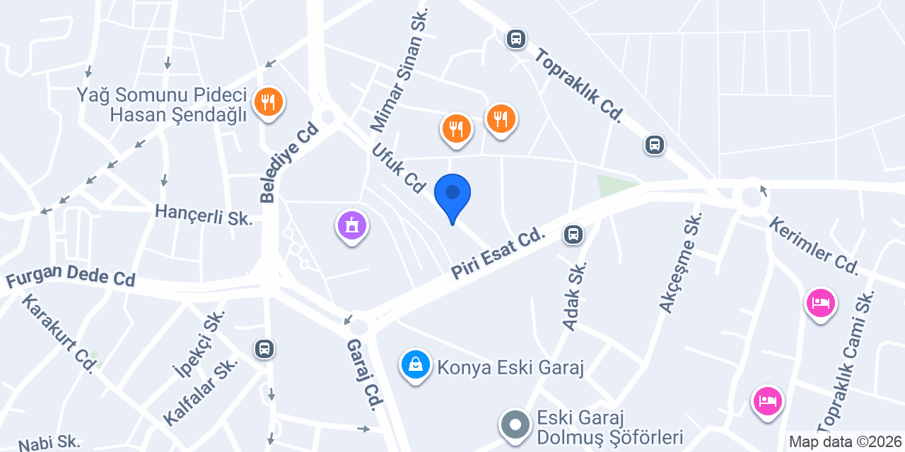 Merkez Otopark konumu