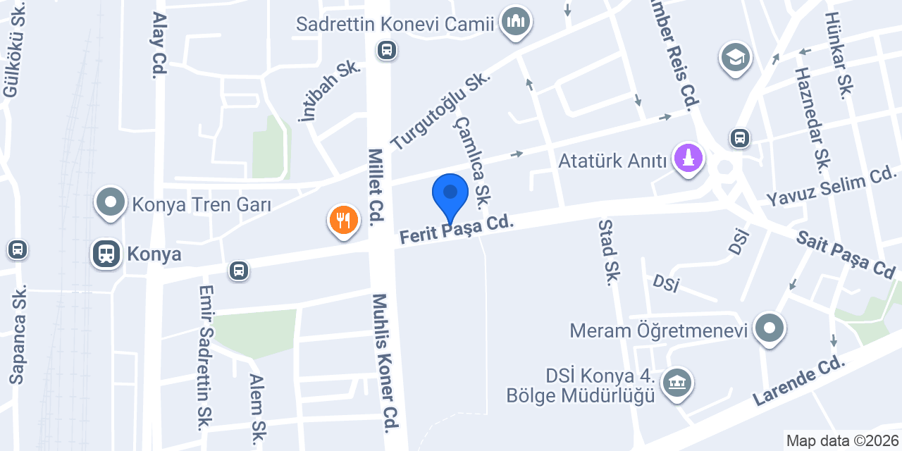 ÖZÇAĞLAR Pastaneleri konumu