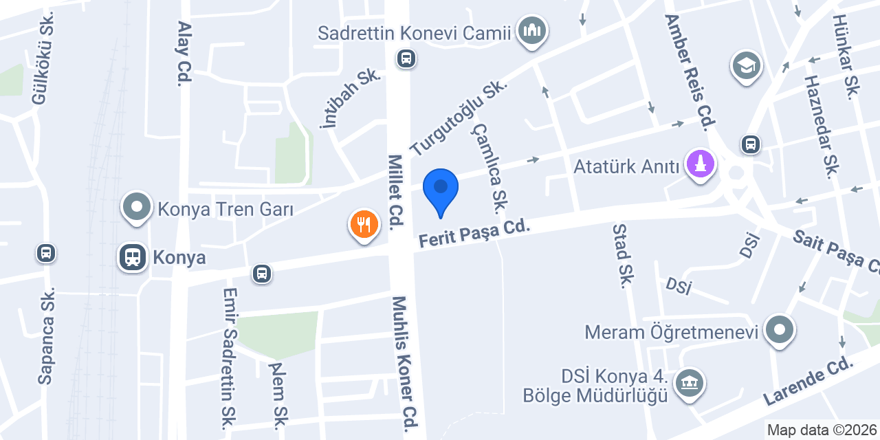 GİZ ÇİÇEK KONYA konumu