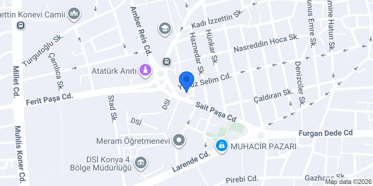 Konya İl sivil toplumla ilişkiler müdürlüğü konumu