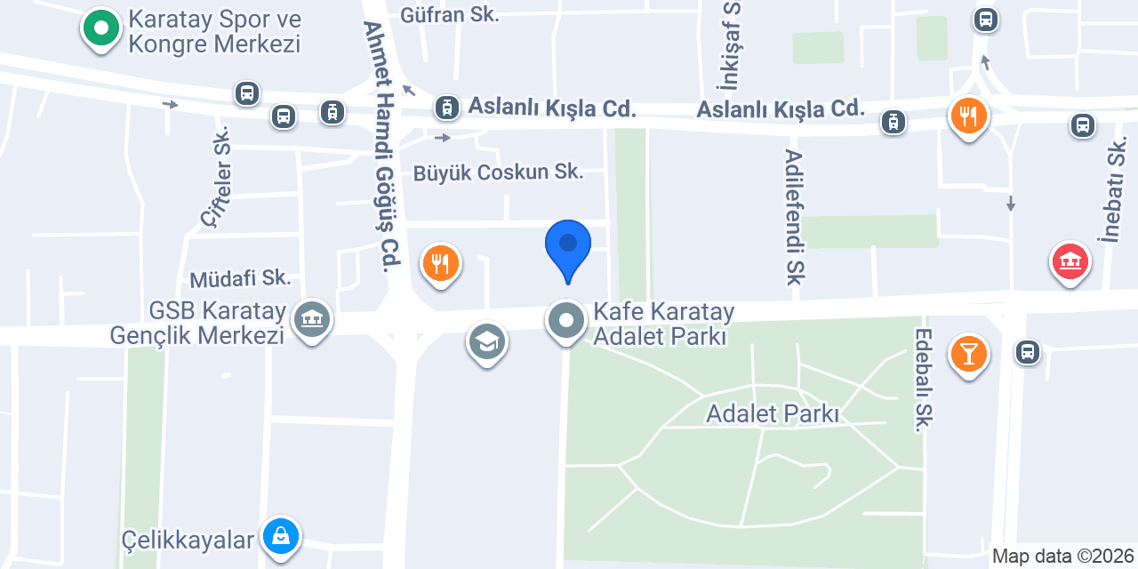 Takos cafe karatay konumu