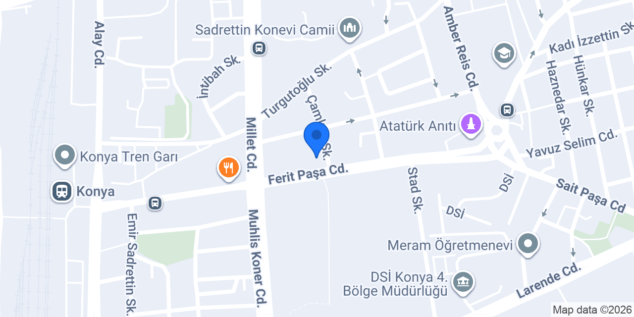 Eminevim Konya Konevi Şube konumu