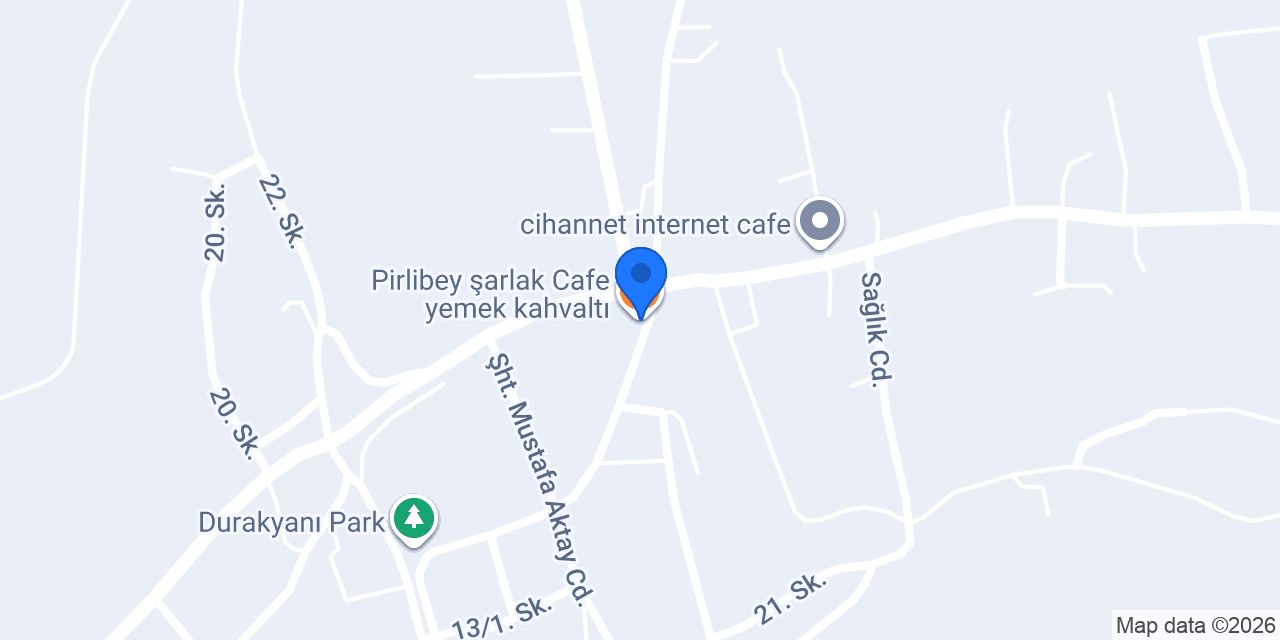 Pirlibey şarlak Cafe yemek kahvaltı konumu