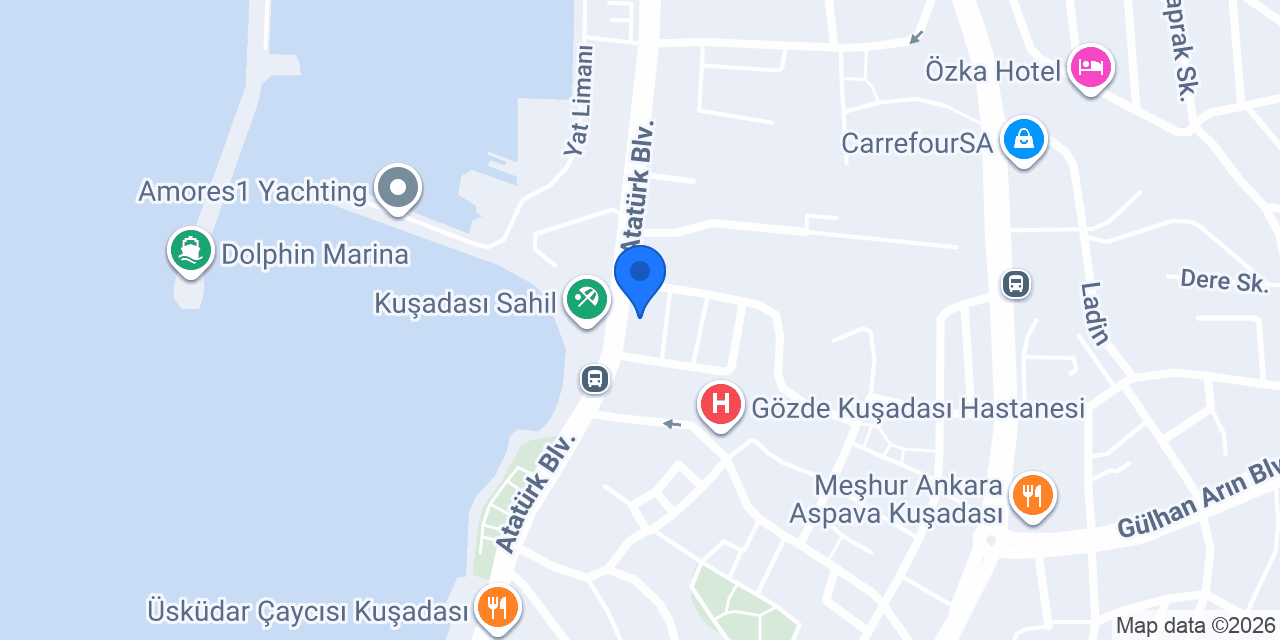 Garanti BBVA Kuşadası Şubesi konumu