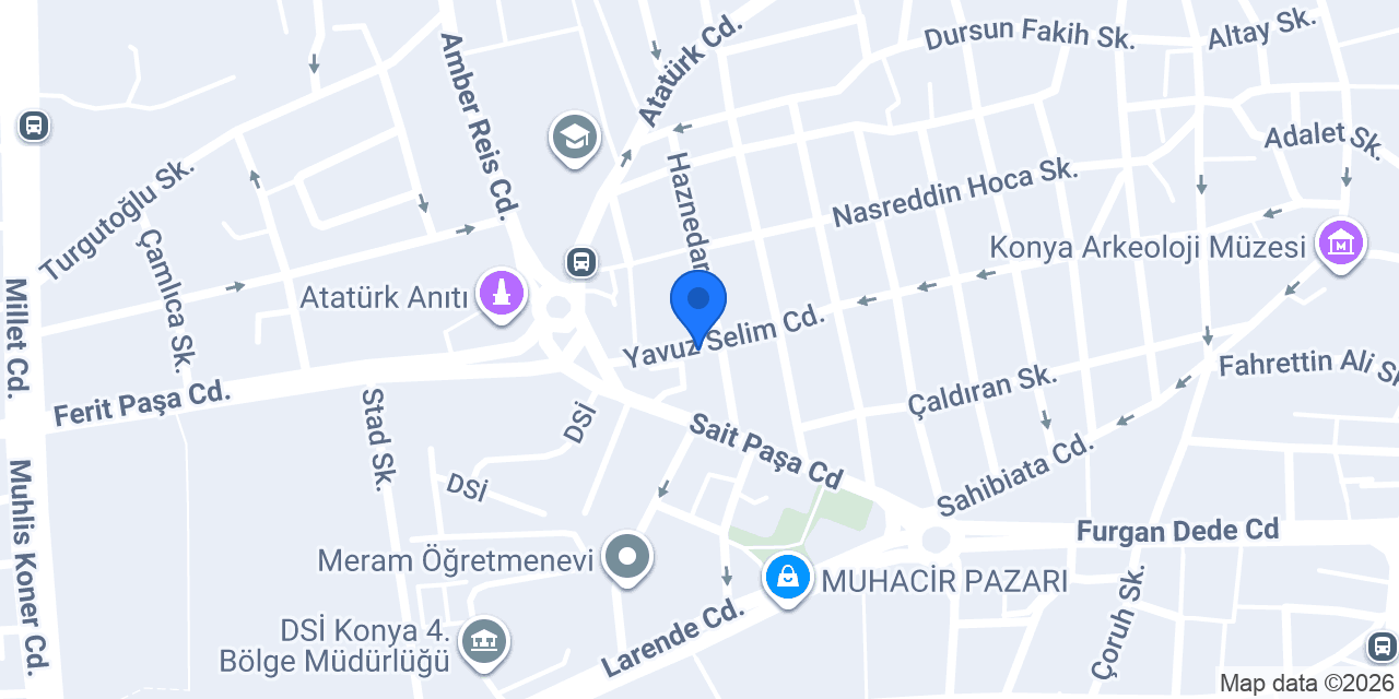 HOSTELİDA KONYA konumu