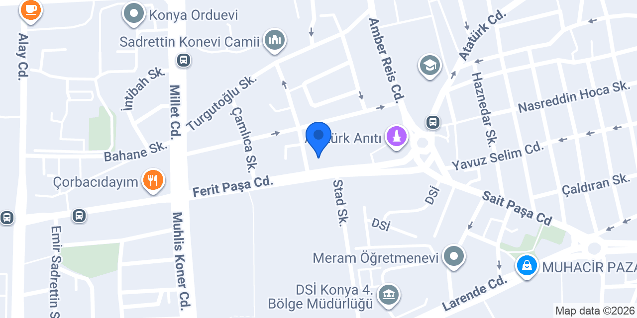 Şölen Pastanesi konumu
