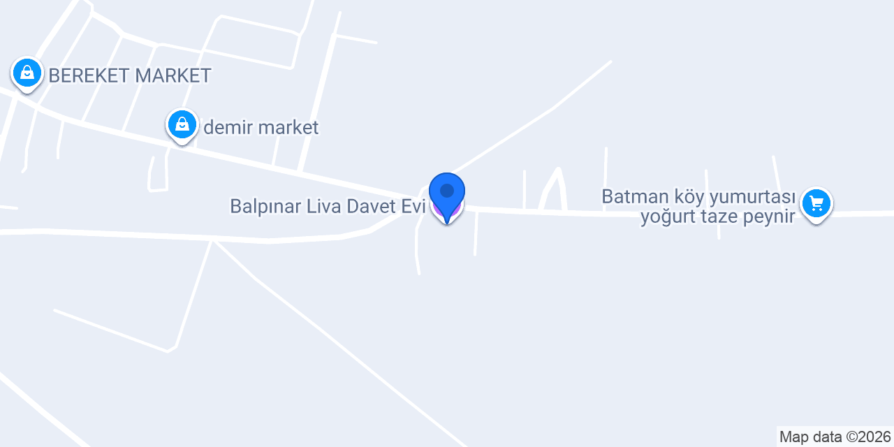 Balpınar Liva Davet Evi konumu