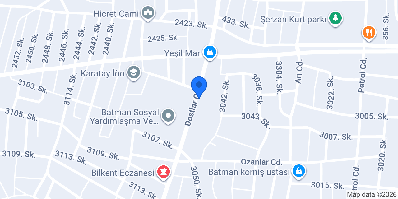DEFNE ECZANESİ konumu