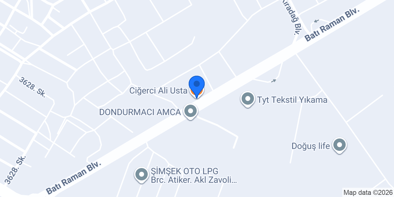 Ciğerci Ali Usta konumu