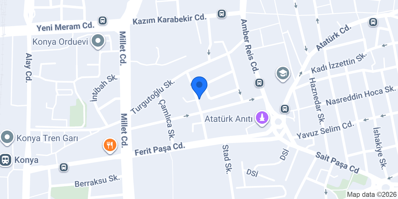 Yöntem Özel Eğitim Kursları Konya konumu