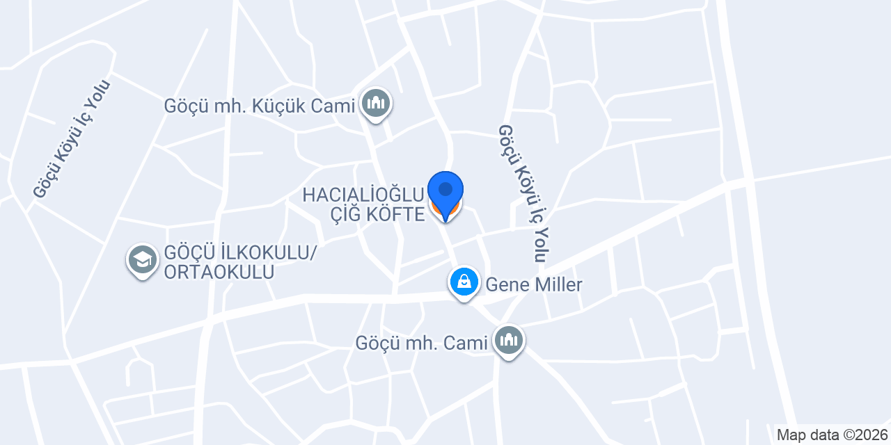 HACIALİOĞLU ÇİĞ KÖFTE konumu