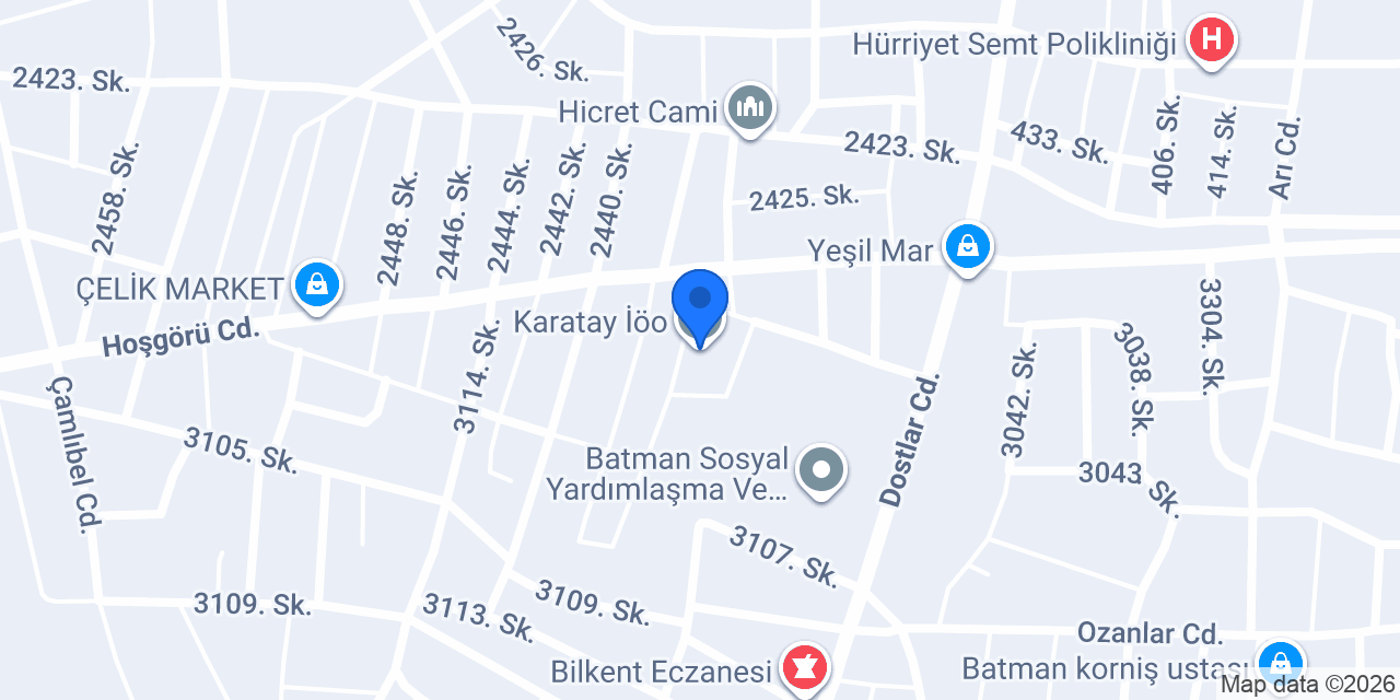 Karatay İöo konumu