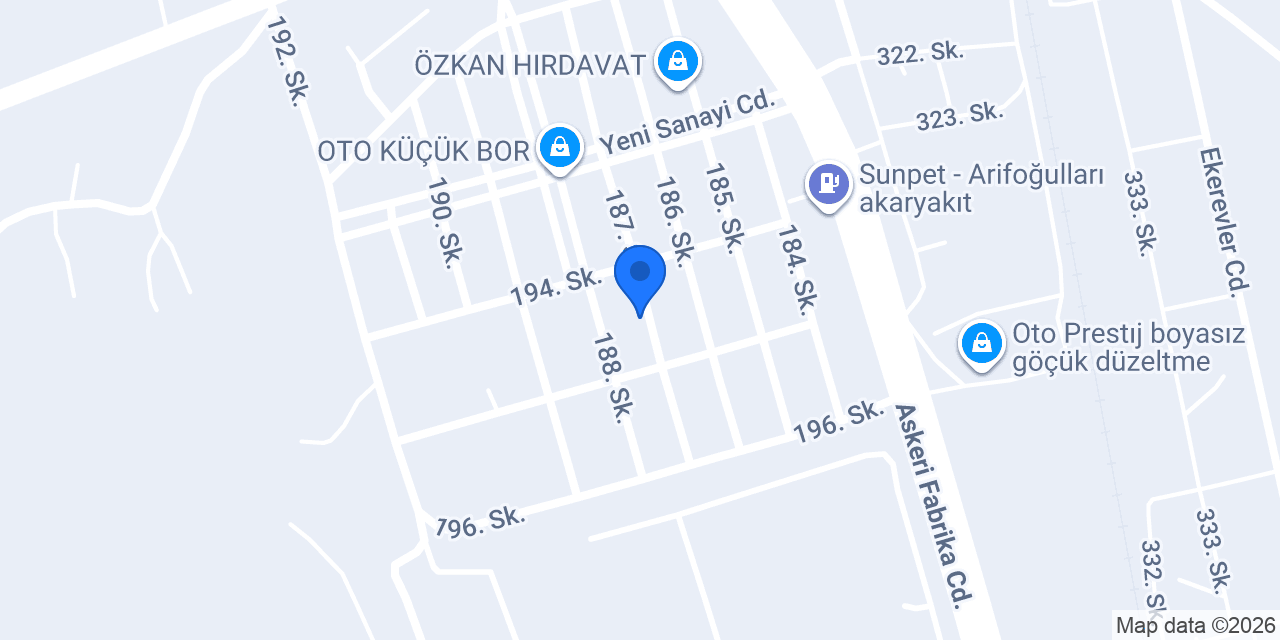 Borpen Yapı Elemanları San.Tic.Ltd.Şti. {FABRİKA} konumu