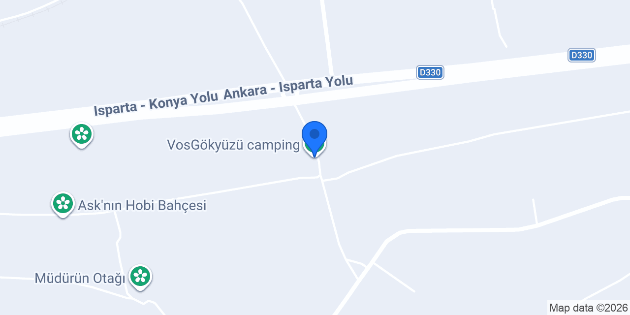 VosGökyüzü camping konumu
