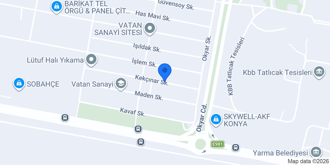 Serpa Elektrik Pano - Fabrika konumu
