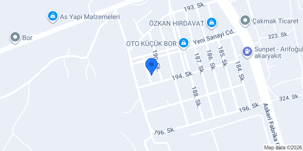 Burak Oto Kaporta Boya konumu