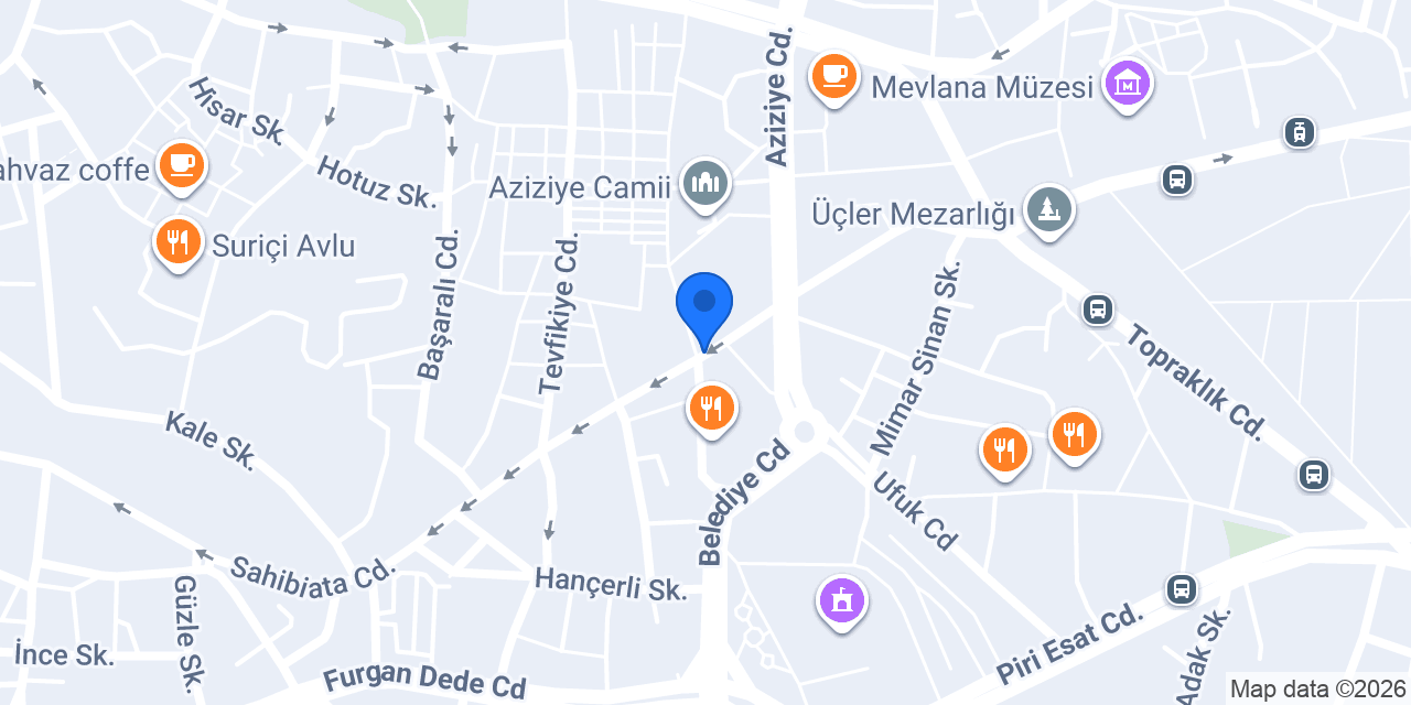 Akbank Mevlana/Konya Şubesi konumu