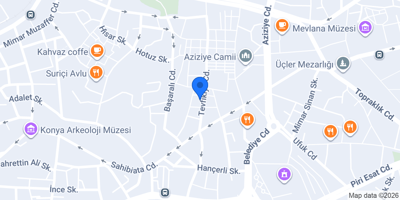 Mevlana Altın konumu