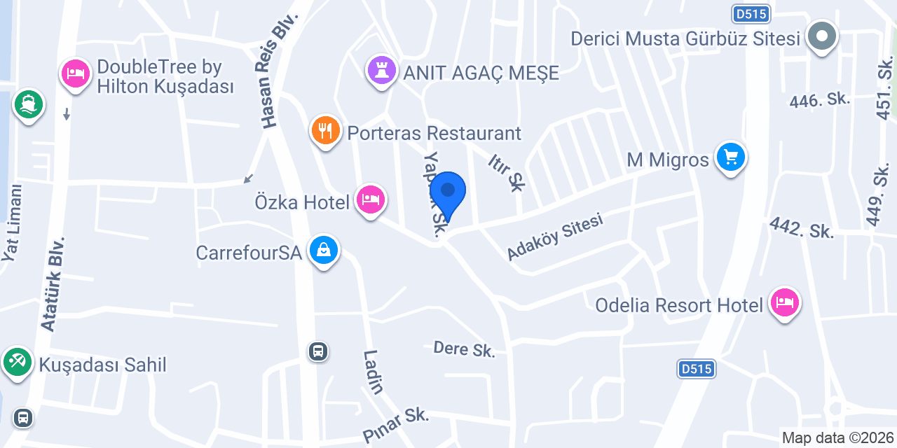 ADA DEMİR OTEL - Kuşadası konumu