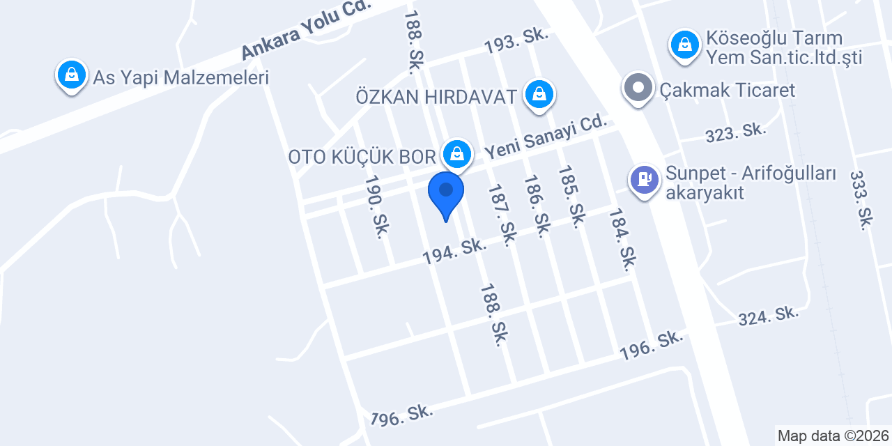 Arı Metal Hurda İnşaat Hırdavat konumu