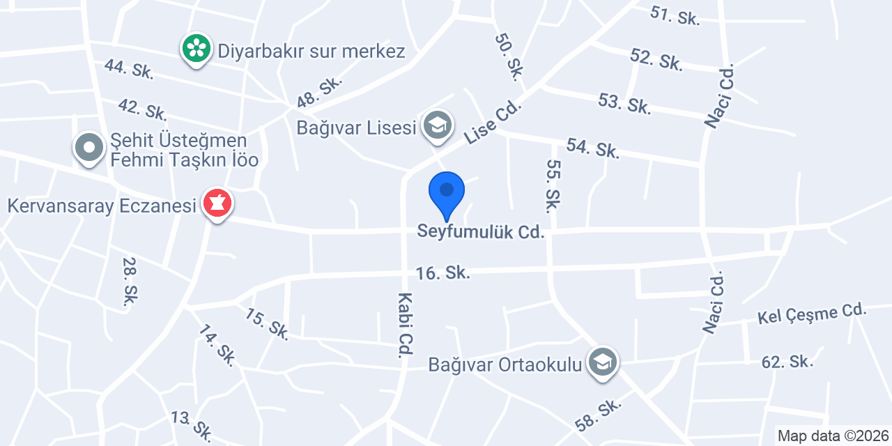 Bağıvar İlköğretim Okulu konumu