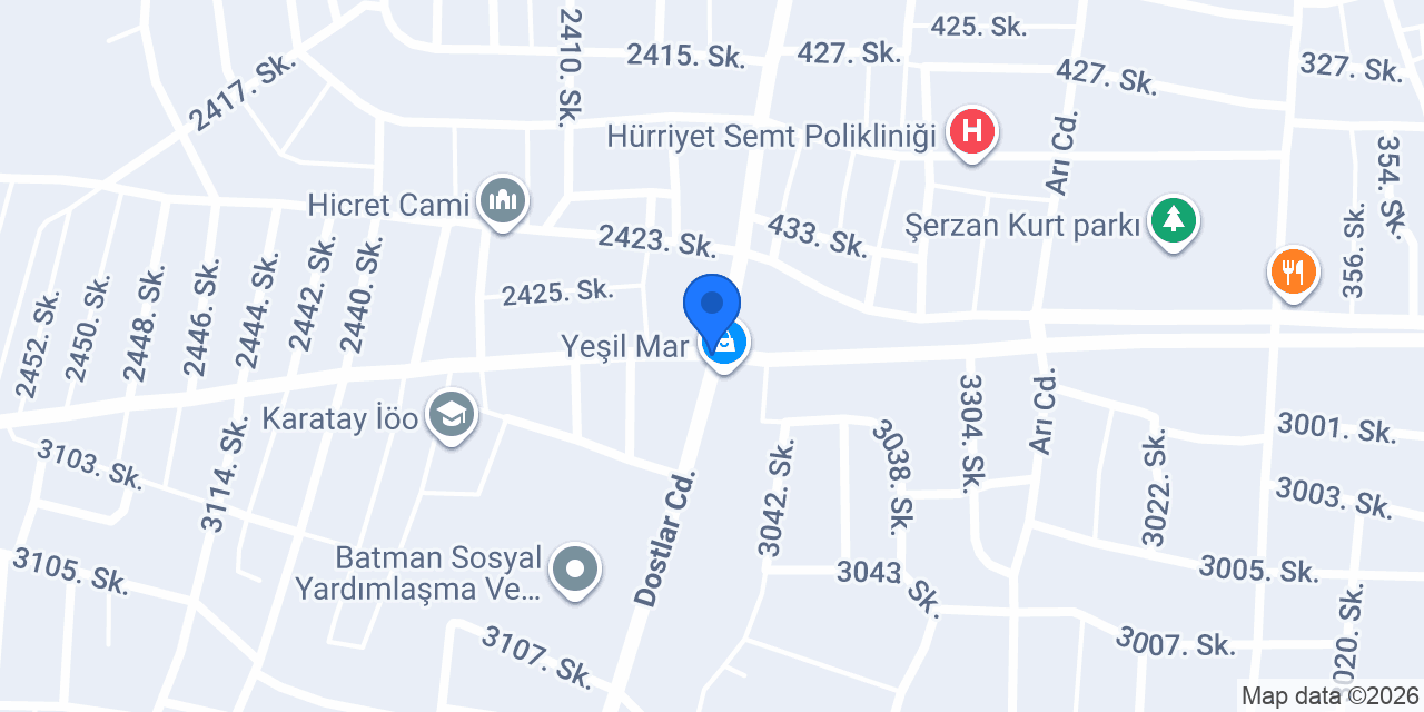 Sıcak bismil susamli tatli konumu
