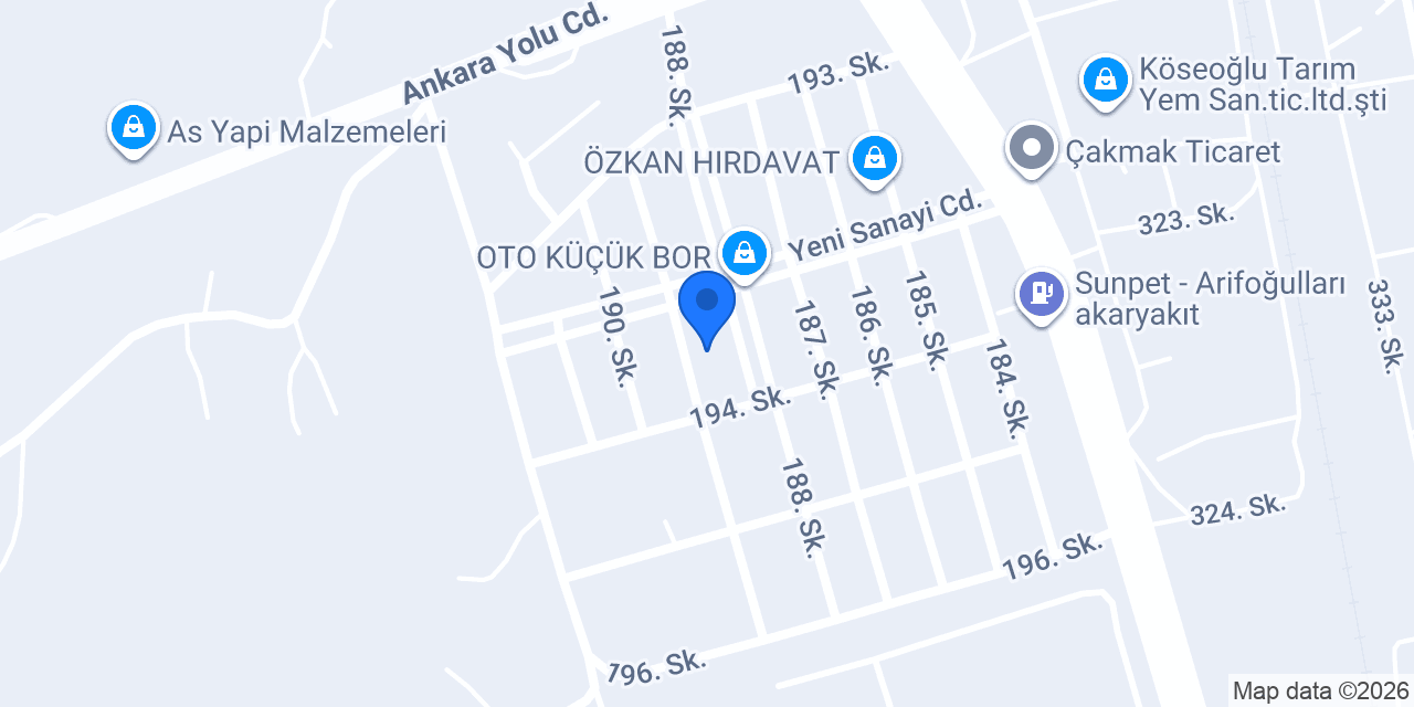 Uğur Reklam Bor / Niğde konumu
