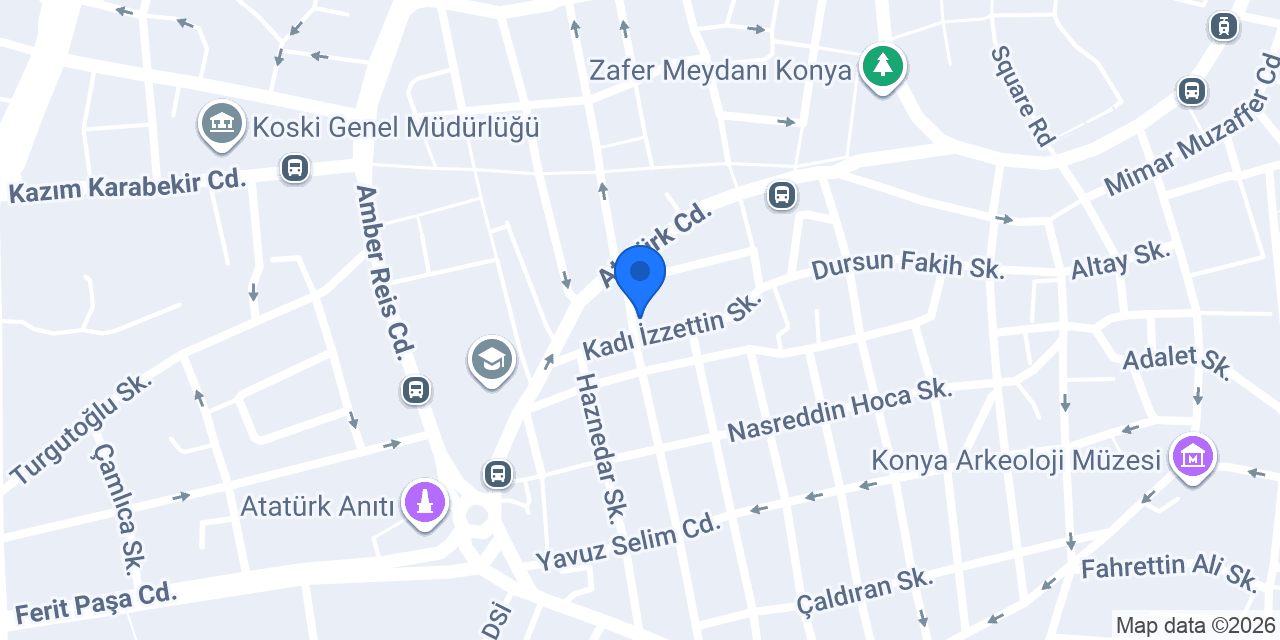 Matademi Özel Öğretim Kursu konumu