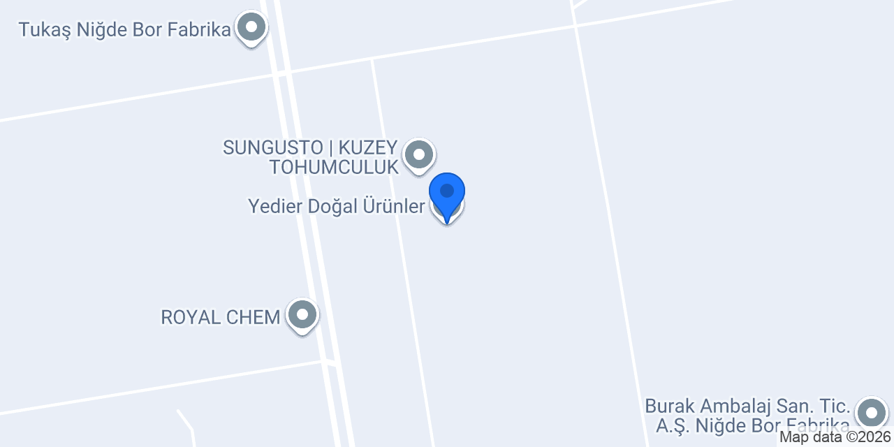 Yedier Doğal Ürünler konumu