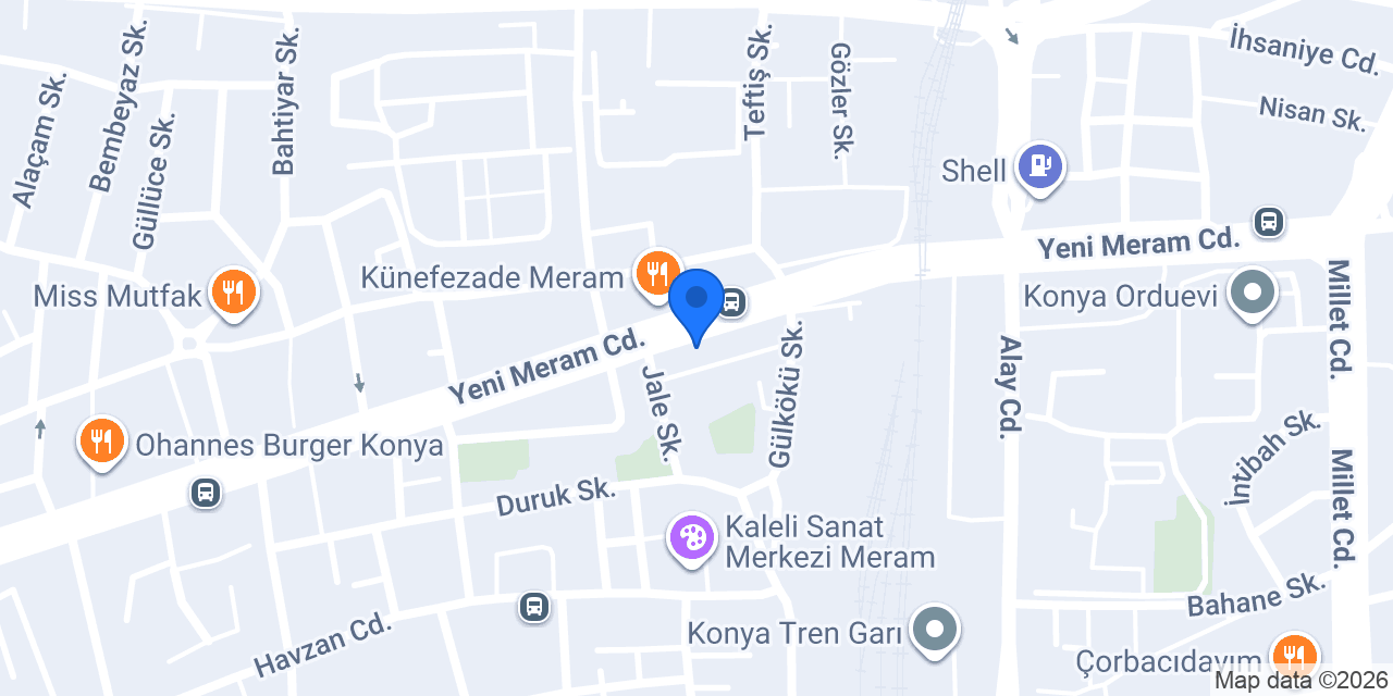 KOMEK Çini Atölyesi konumu