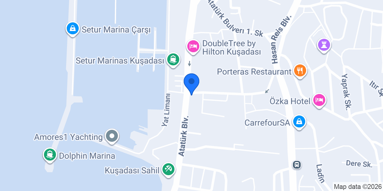 Rakun Coffee & Lounge Kuşadası konumu