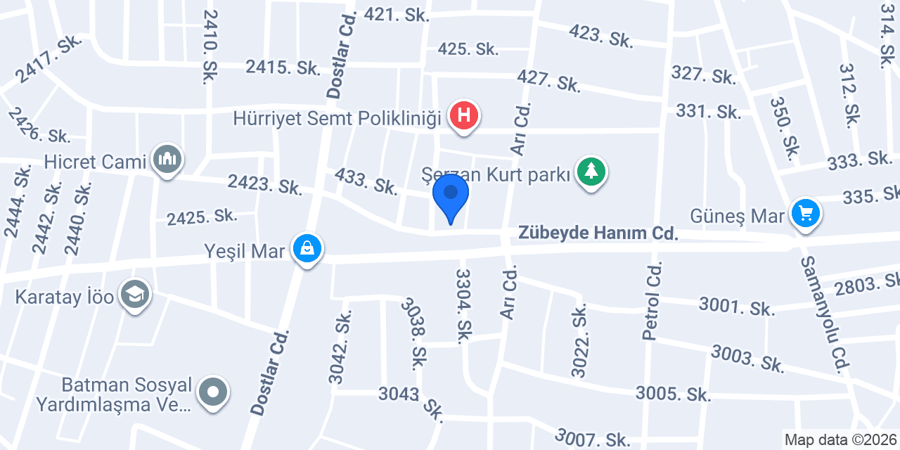 Miray Hali Yikama konumu