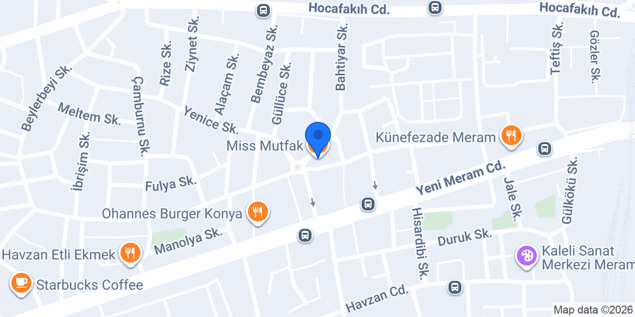 Miss Mutfak konumu