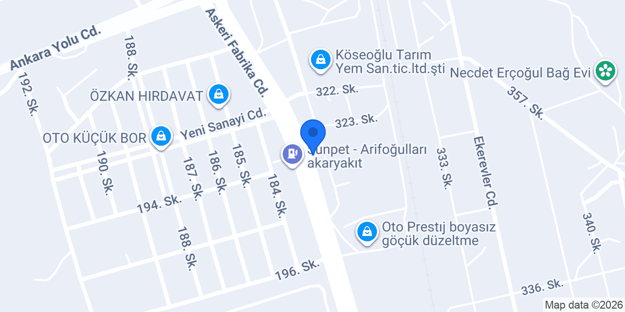 Devecioğlu Ferforje metal konumu