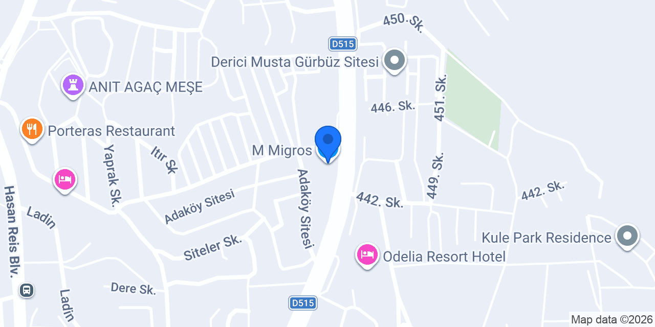M Migros konumu
