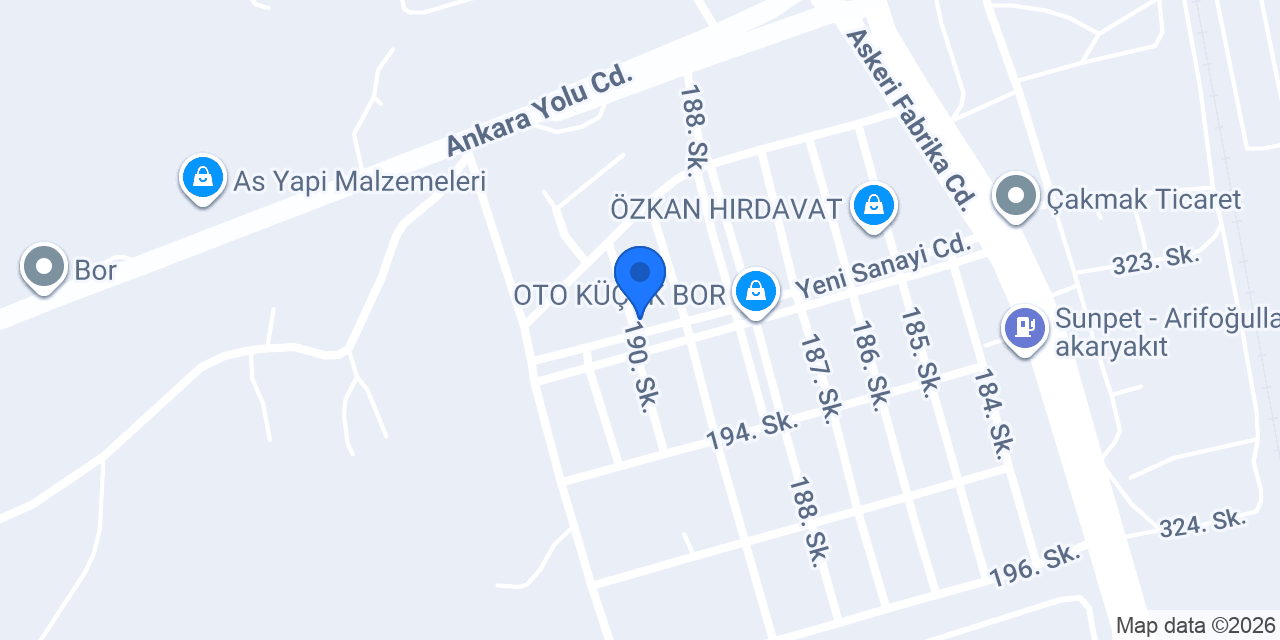 Tezcan Oto Tamir konumu
