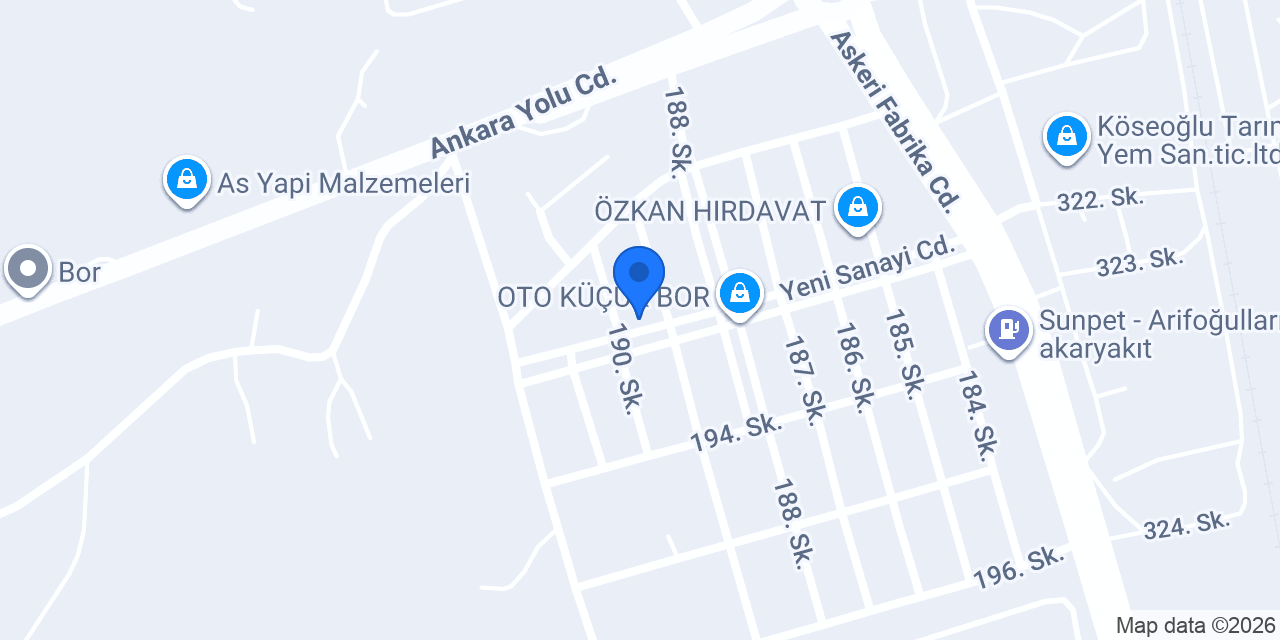 ÇINAR TIR YIKAMA konumu
