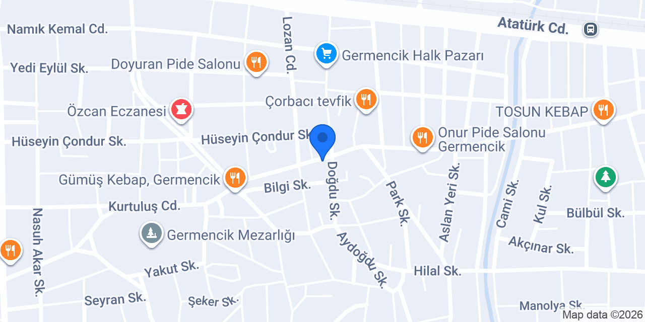 Şok-aydın Germencik Şubesi konumu