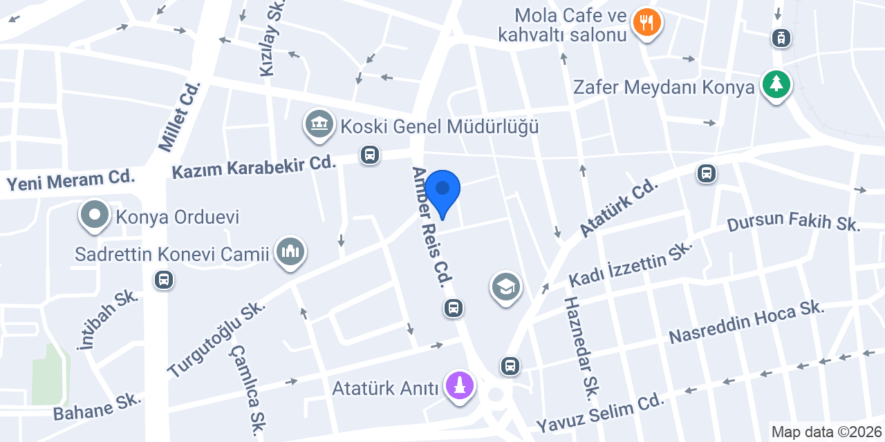 Konya Roma Kuaför Hüseyin konumu