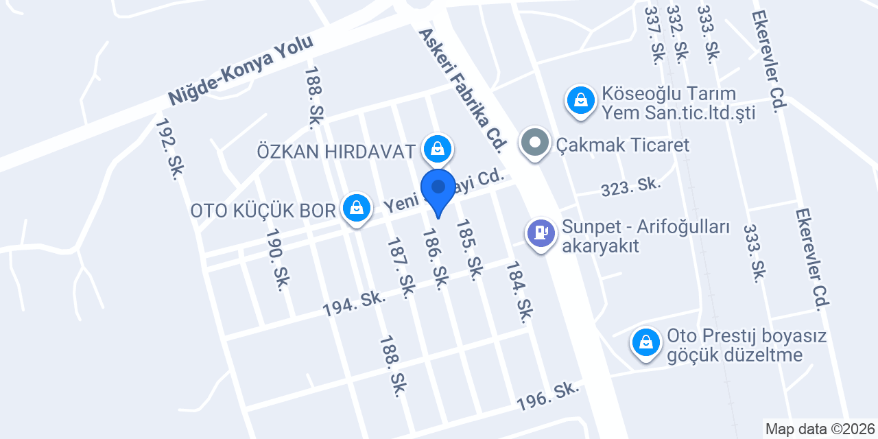 Gözde Ayhan Oto Elektrik konumu