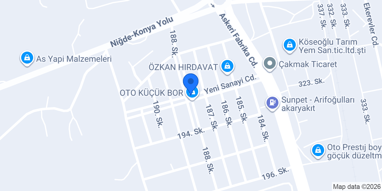 bahçe ve tarım makinaları yedek parça ve tamir konumu