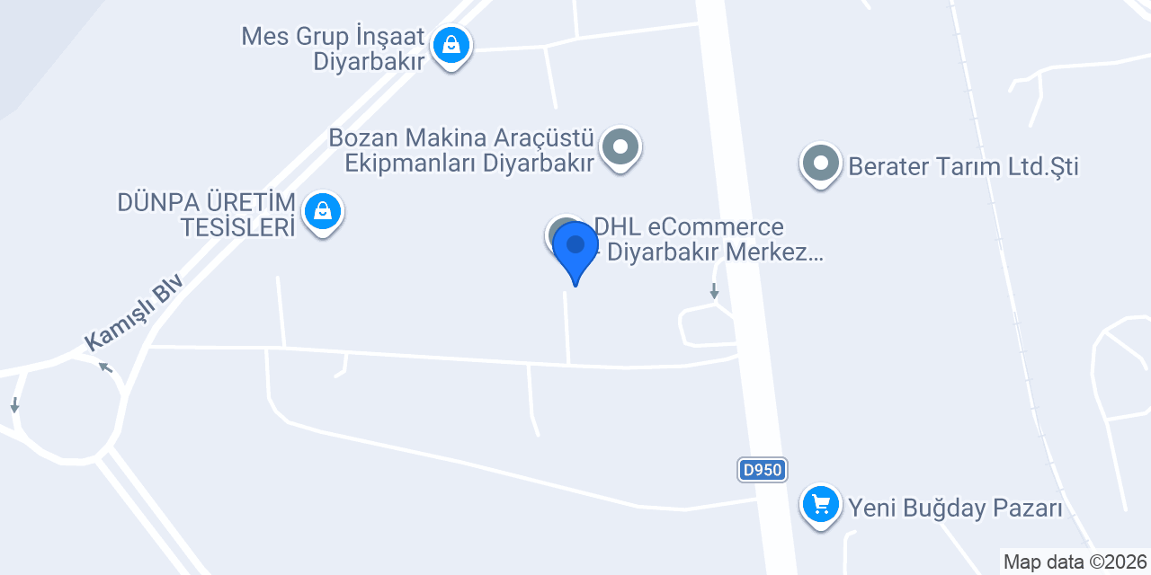 DHL eCommerce - Diyarbakır Transfer Merkezi konumu