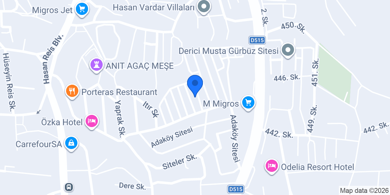 Esat Porteras Otel konumu