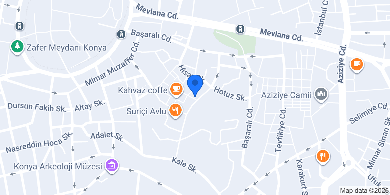 Renklibay Sürücü Kursu Meram konumu