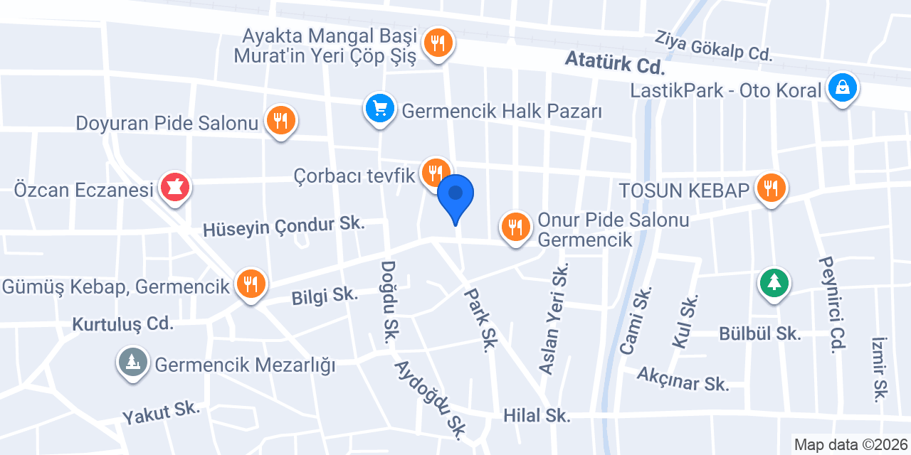 Koçaklar Pastanesi konumu