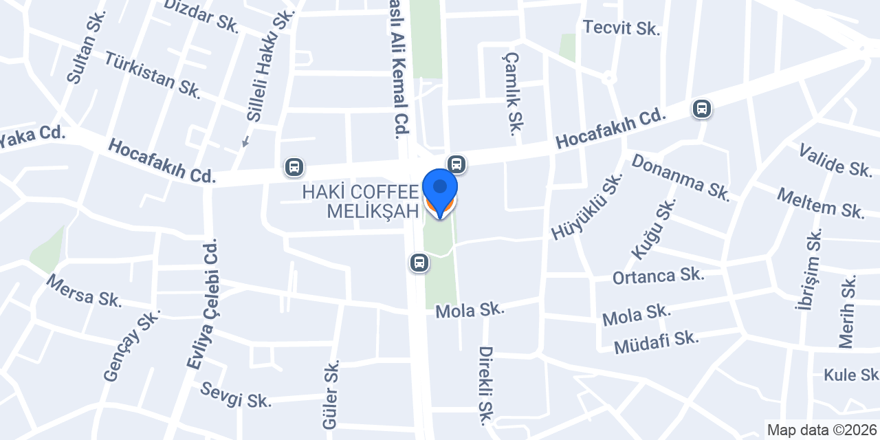 HAKİ COFFEE MELİKŞAH konumu